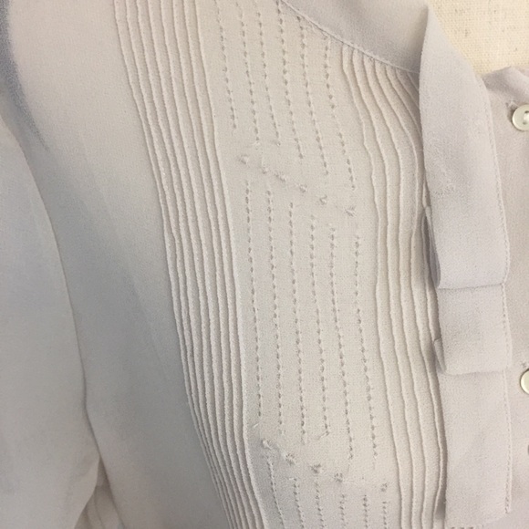 GAP Ivory Sheer Blouse, Size 8 - Picture 3 of 10